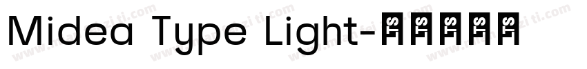 Midea Type Light字体转换